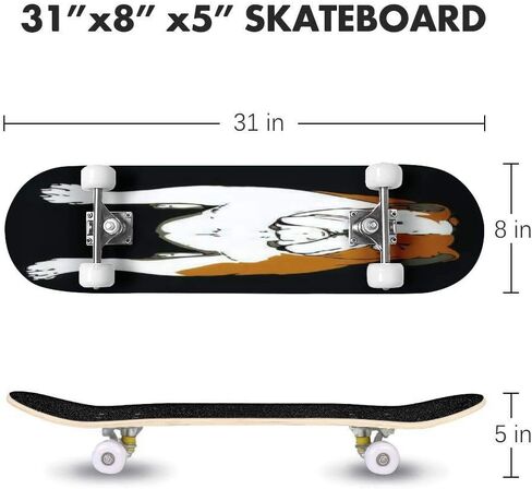 Seamless Beautiful Sparrow Pattern with Vintage Background and Flower Skateboard 31"x8" Double-Warped Skateboards Outdoor Street Sports Skateboard for Beginners Professionals Cool Adult Teen Gifts in Saudi Arabia