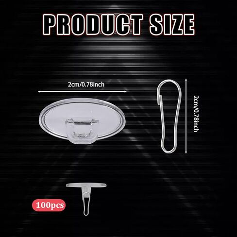 100 Pack Ceiling Hooks Adhesive Removable Transparent Wall Hanger with Hooks, 0.79" Small Disc Sticky Ceiling Hooks for Festival Wedding Halloween Christmas Party Decor in Kuwait