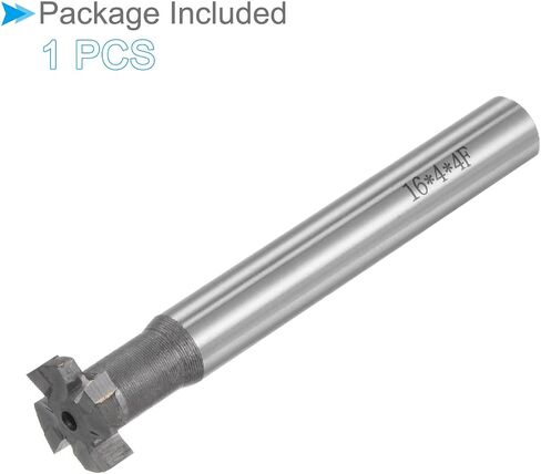 T-Slot Milling Cutters, 4 Flutes 0.6" Cutting Dia 0.16" Depth, Straight Tungsten Carbide Tip T-Slot End Mill - (Applications: for Copper Milling) in Saudi Arabia