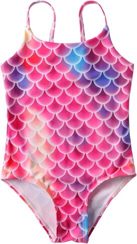 LIZENS Girls One Piece Seach Sathing Suit Mermaid Swimwear Multicolor Kids Quick Dry 2-12 Years in Saudi Arabia