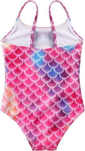 LIZENS Girls One Piece Seach Sathing Suit Mermaid Swimwear Multicolor Kids Quick Dry 2-12 Years in Saudi Arabia