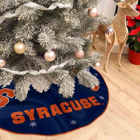 Syracuse Orange Christmas Tree Skirt Large Xmas Tree Collar Ornament in Saudi Arabia