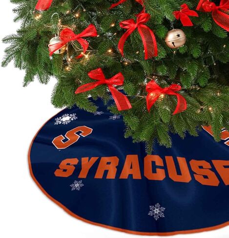 Syracuse Orange Christmas Tree Skirt Large Xmas Tree Collar Ornament in Saudi Arabia
