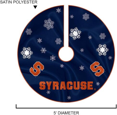 Syracuse Orange Christmas Tree Skirt Large Xmas Tree Collar Ornament in Saudi Arabia