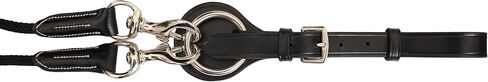 Exion Rope and Leather 6/8 Wide Draw Rein and 2m Long with Buckle Guard Handle and Quick Snap | Premium Equestrian Training Draw Rein for Horses in Kuwait