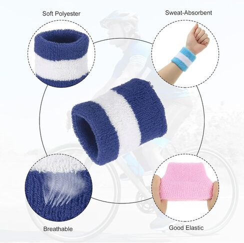 MECCANIXITY Sports Wristbands Absorbent Sweatband Competitions Wrist Band Sweat Band for Men Women Tennis Basketball in Saudi Arabia