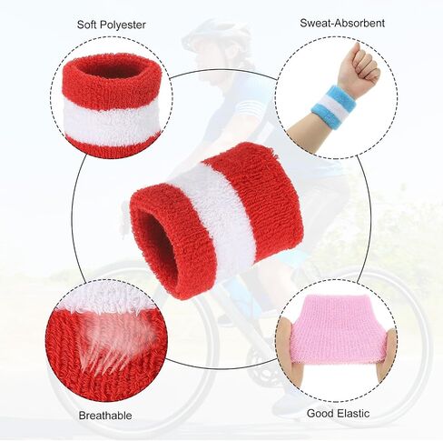 MECCANIXITY Sports Wristbands Absorbent Sweatband Competition Wrist Band Sweat Band for Men Women Tennis Basketball in Saudi Arabia