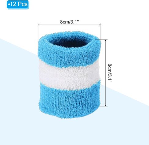 MECCANIXITY Sports Wristbands Absorbent Sweatband Competition Wrist Band Sweat Band for Men Women Tennis Basketball in Saudi Arabia