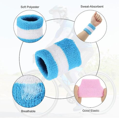 MECCANIXITY Sports Wristbands Absorbent Sweatband Competition Wrist Band Sweat Band for Men Women Tennis Basketball in Saudi Arabia