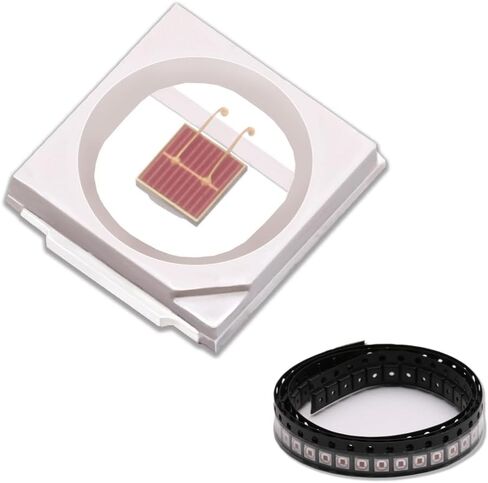 100Pcs SMD LED Diode Lights Chip,White High CRI Bright Lighting Bulb Lamps Electronics Components Light Emitting Diode (60mA,2.8-3.2V,5200K,CRI:90) in Kuwait