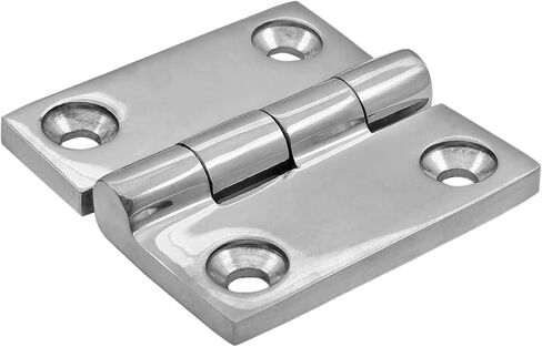 Marine Grade CAST Solid Heavy Duty Stainless Steel 316 Mirror Polished Butt Hinges 1.5IN(38MM) x 1.5IN(38MM) for Boat, RVs in Saudi Arabia