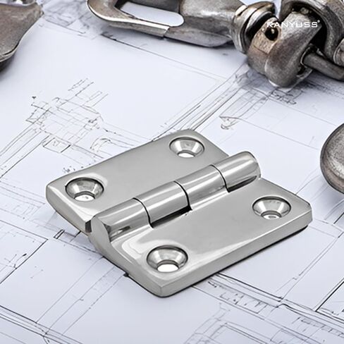 Marine Grade CAST Solid Heavy Duty Stainless Steel 316 Mirror Polished Butt Hinges 1.5IN(38MM) x 1.5IN(38MM) for Boat, RVs in Saudi Arabia