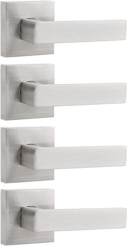 Probrico Matte Black Dummy Door Levers Interior Door Handles, Heavy Duty Levers for Closet, Non-Turning Reversible Levers for Left Right Handed Doors,10 Pack(Contractor Pack) in Saudi Arabia