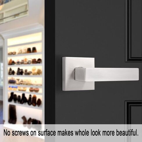 Probrico Matte Black Dummy Door Levers Interior Door Handles, Heavy Duty Levers for Closet, Non-Turning Reversible Levers for Left Right Handed Doors,10 Pack(Contractor Pack) in Saudi Arabia