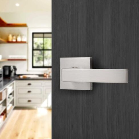 Probrico Matte Black Dummy Door Levers Interior Door Handles, Heavy Duty Levers for Closet, Non-Turning Reversible Levers for Left Right Handed Doors,10 Pack(Contractor Pack) in Saudi Arabia
