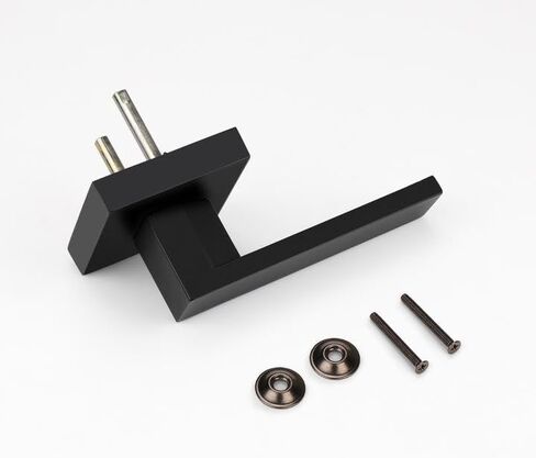 Probrico Matte Black Dummy Door Levers Interior Door Handles, Heavy Duty Levers for Closet, Non-Turning Reversible Levers for Left Right Handed Doors,10 Pack(Contractor Pack) in Saudi Arabia