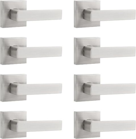 Probrico Matte Black Dummy Door Levers Interior Door Handles, Heavy Duty Levers for Closet, Non-Turning Reversible Levers for Left Right Handed Doors,10 Pack(Contractor Pack) in Saudi Arabia