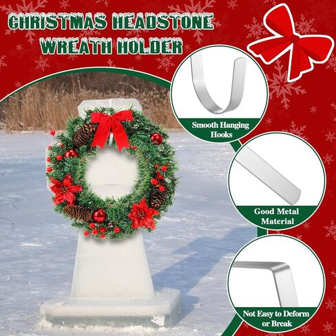 Crowye 4 Pcs 17.72 Inch Independence Day Headstone Wreath Set Includes 2 Pcs 17.72" July 4th Wreath Patriotic Cemetery Wreath 2 Pcs 8" Easel Stand Tombstone Wreath Holder Memorial Day Grave Wreath in Saudi Arabia
