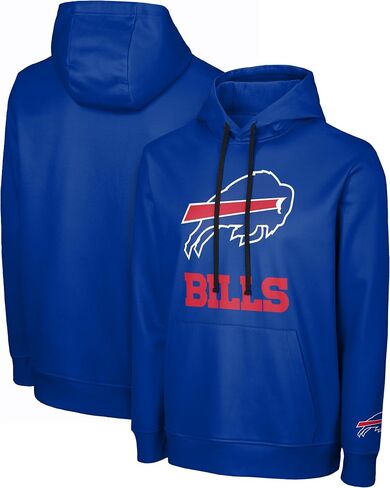 FOCO NFL Men's Official Sideline Primary Logo Performance Pullover Hoodie Sweatshirt in Saudi Arabia
