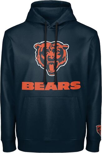 FOCO NFL Men's Official Sideline Primary Logo Performance Pullover Hoodie Sweatshirt in Saudi Arabia