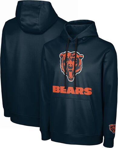 FOCO NFL Men's Official Sideline Primary Logo Performance Pullover Hoodie Sweatshirt in Saudi Arabia