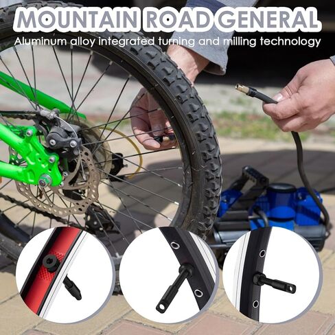 2PCS 44mm Tubeless Presta Valve Stem, Bluck Lightweight Alloy Bike Valve Stem Kit with Valve Core Removal Tool and Valve Stem Cap, for Bicycle Tire Valve Stem Replacement(44mm 15g) in Saudi Arabia