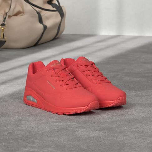 Skechers Women's Uno-Stand on Air Sneaker, Coral, 7 in Kuwait