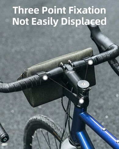 ROCKBROS Bike Handlebar Bag Front Bike Bag 1.3L Storage Bicycle Front Bag Quick Release Road Mountain Bike Bag Handlebar Cycling Accessories in Saudi Arabia