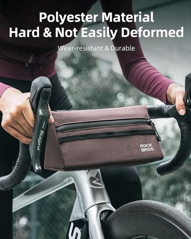ROCKBROS Bike Handlebar Bag Front Bike Bag 1.3L Storage Bicycle Front Bag Quick Release Road Mountain Bike Bag Handlebar Cycling Accessories in Saudi Arabia