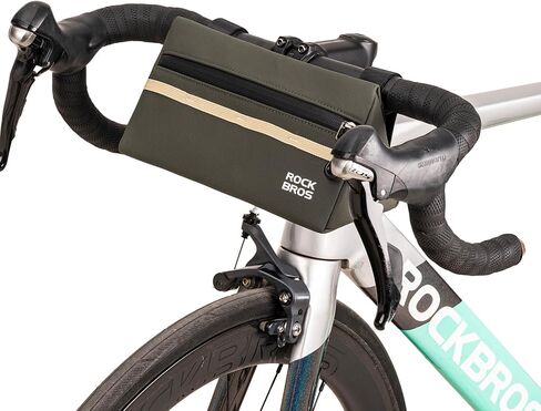 ROCKBROS Bike Handlebar Bag Front Bike Bag 1.3L Storage Bicycle Front Bag Quick Release Road Mountain Bike Bag Handlebar Cycling Accessories in Saudi Arabia
