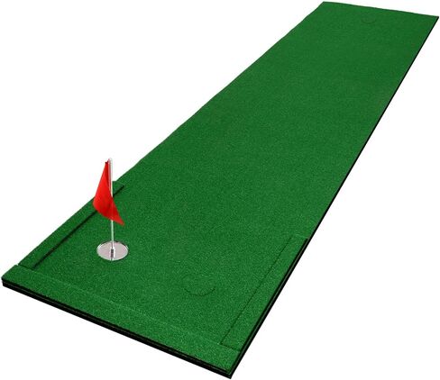 Golf Putting Green Mat Outdoor 3'x10' Golf Mats Practice Game Indoor Portable Golf Putting Green Turf with Movable Cup for Backyard Office Home Golf Pong Putting Game Set in Saudi Arabia