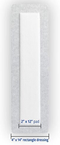 Medline Bordered Gauze, 6" x 6" Adhesive Island Wound Dressing, Sterile, 15 Count in Saudi Arabia