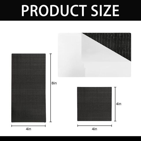 طقم إصلاح رقعة الترامبولين ذاتية اللصق - 2 مربع + 2 رقعة مستطيلة - ملحقات الترامبولين لإصلاح التمزقات أو الثقوب في سجادات الترامبولين in Kuwait