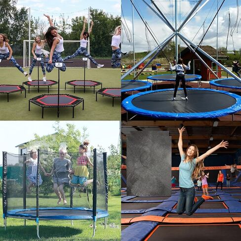 طقم إصلاح رقعة الترامبولين ذاتية اللصق - 2 مربع + 2 رقعة مستطيلة - ملحقات الترامبولين لإصلاح التمزقات أو الثقوب في سجادات الترامبولين in Kuwait