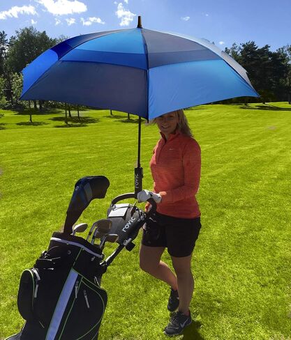 Procella 62 Inch Golf Umbrella Extra Large Automatic Open Windproof Waterproof Double Canopy Oversize Vented Stick Umbrellas for Rain - Best Golf Gifts for Men and Women in Saudi Arabia