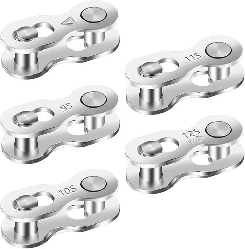5/3 Pair Bicycle Missing Link for 8/9/10 Speed Chain, Professional Reusable Steel Bike Chain Link Connector Silver Bike Chain Link in Saudi Arabia
