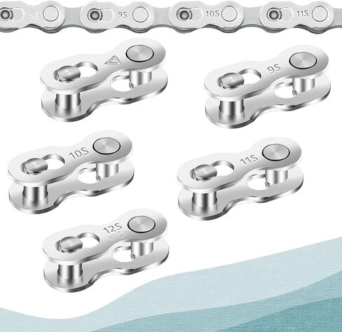 5/3 Pair Bicycle Missing Link for 8/9/10 Speed Chain, Professional Reusable Steel Bike Chain Link Connector Silver Bike Chain Link in Saudi Arabia