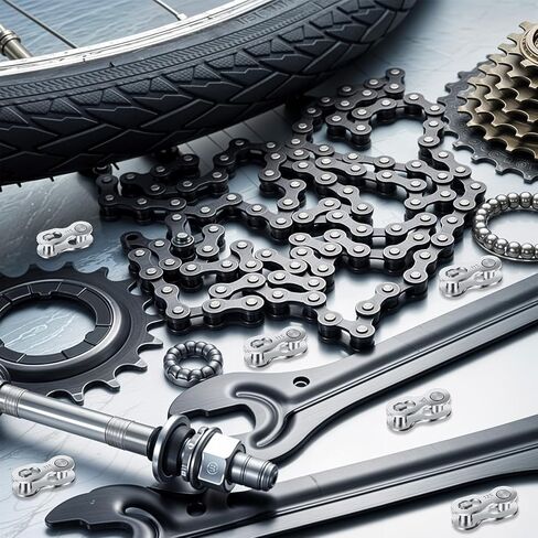 5/3 Pair Bicycle Missing Link for 8/9/10 Speed Chain, Professional Reusable Steel Bike Chain Link Connector Silver Bike Chain Link in Saudi Arabia