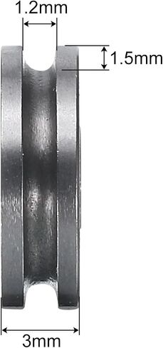 U604ZZ كرة أخدود عميقة U604ZZ محمل دليل المسار 4x13x4 مللي متر مزدوج معدني محمي (GCr15) محمل فولاذي كروم 12 قطعة in Kuwait