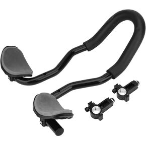 Bike Aero Bar Aluminum Alloy Bicycle Handlebar Rest Bike Rest Handlebar with Sponge Cushion Bicycle Rest Handlebar for Mountain Travel Bikes Road Bikes