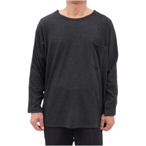 Shoulder Surgery Clothing Unisex,Post-Operative Shirt,Chemotherapy Dialysis Adaptive Clothing,Suitable for Broken Arms,Post-Operative Rehabilitation Nursing Patients,Long Sleeves,Black