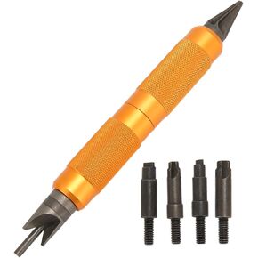 Case Prep Tool, Double Ended Design Primer Crimps Case Prep Tools High Hardness Steel Deburring Hand Tools Sharpness and Accurate Case Prep Multi Tool