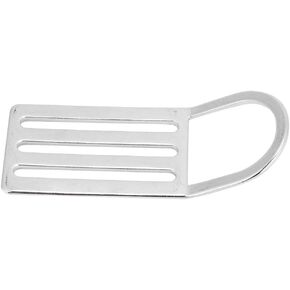 Demeras Diving D-Ring, Diving Weights Folding Pad Eye Stainless Steel Weight Belt Keeper Slider Stopper Holder for Scuba Diving
