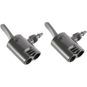2Pcs Bike Cycle Tyre Tube Replacement Dual Head Air Pump Adapter Valve,Bicycle Valve Connector Tire Tyre Air Pump Valve Adapter Cycling Accessory