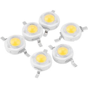 eecoo 1W COB LED Chips, High Power LED Beads SMD Light Emitting Diode Chips for DIY Lighting Accessories (100 pcs)(Warm)