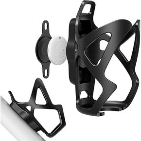 Bike Bottle Cage with MiTag Bluetooth Tracker, Bike Mount for AirTag, Waterproof Bicycle Water Bottle Holder with Anti-Theft Hidden Mount for Hiding GPS Tracker