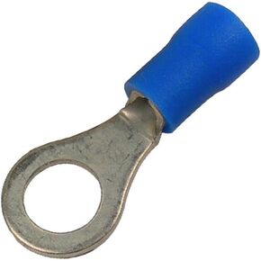 Pico 1806KT Vinyl-Insulated Ring Terminal - 1/4" Stud, 16-14 AWG (Blue), 14-Pack