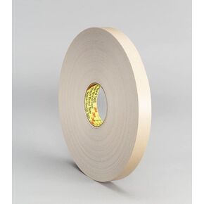 3M 4492 Double Coated Polyethylene Foam Tape, White 1" Wide x 72 Yards Long, 1/32" (Pack of 1)