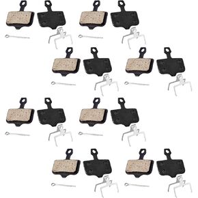 8 Pairs Bike Brake Pads for Sram, Premium Resin Semi-Metal and Carbon Steel Bike Disc Brake Pads Bicycle Brake Pad for Avid Elixir E1 E3 E5 E7 E9 ER CR XO XX DB1 DB3 DB5