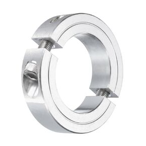 uxcell Double Split Clamp-On Shaft Collar for 1-3/4" Shaft, Two-Piece Clamping Collar 2-3/4" OD, 11/16" Thickness, Aluminum Alloy Set Screw Split Collar Clamp